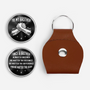 8258AUK1 3d printing effect personalised to my brother leather pocket hug 8258ajsfte