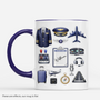 8285MUK1 3d printing effect personalised pilot coffee mug_ for him 8285mcfnb