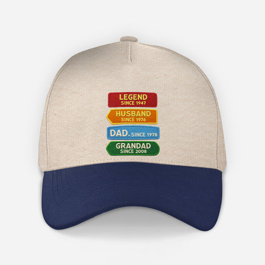 8289JUK1 3d printing effect personalised legend husband dad grandad since classic cap 8289jsvmb_3