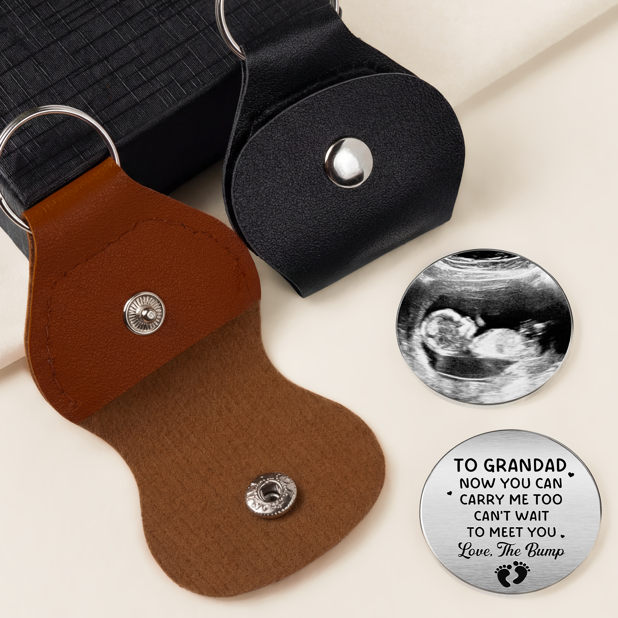 8296AUK1 personalised pocket hug for dad from the bump with ultrasound image 8296ajalhb_5