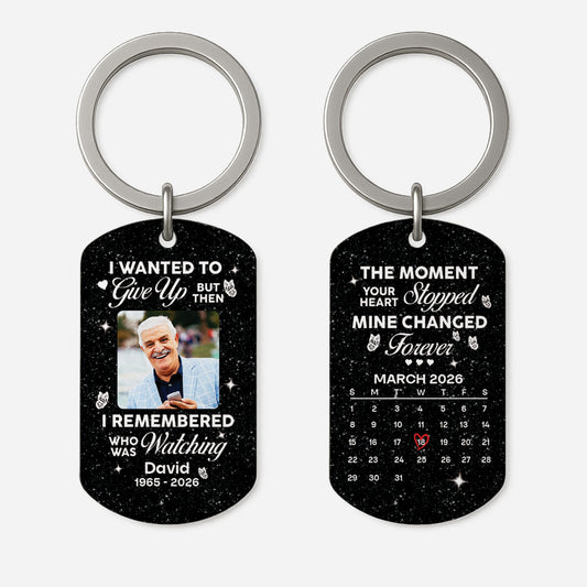 8298AUK1 personalised memorial pocket hug with photo for loss of mumdad 8298ajpba