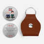 8304AUK1 personalised to my son leather pocket hug token for sondaughter 8304aj
