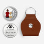 8306AUK1 3d printing effect personalised memorial leather pocket hug for dog lovers 8306ajnvmc