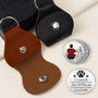 8306AUK3 3d printing effect personalised memorial leather pocket hug for dog lovers 8306ajnvmc