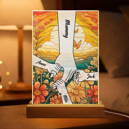 8307LUK1 personalised holding mums hand night light for mum 8307ltpca