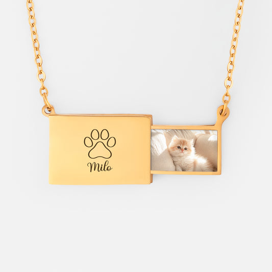 8334JUK1 personalised envelope necklace with pet picture_ for dogcat lovers 8334j8p5d