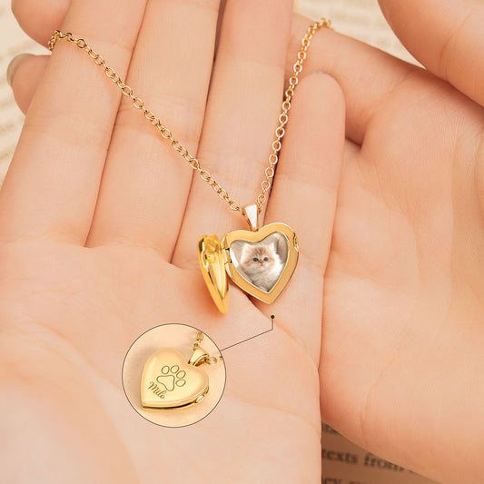 8334JUK1 personalised heart shaped locket necklace_ with photo for pet lovers 8334j8v5d_2
