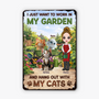 8343EUS1 personalized metal garden signs cat lover gifts for women 8343eskzd