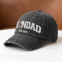 8347AUK2 personalised dad est washed cotton cap with photo for dadgrandad 8347aj3qza