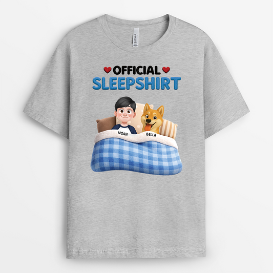 8350AUS2 3d printing effect personalized sleep shirts gifts for dog lovers 8350achmc