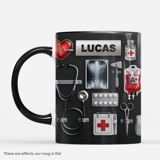 8364MUK1 3d printing effect personalised doctor coffee mug for doctors 8364m6fwa