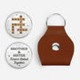 8372AUK1 personalised brother  sister crossword pocket hug token for siblings 8372aj6fca