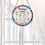 8376UUK2 personalised glass mummygrandmas garden suncatcher 8376ucx5a