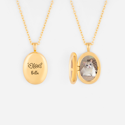 8382JUS1 pet photo locket necklace personalized gifts for pet lovers 8382jsh5d