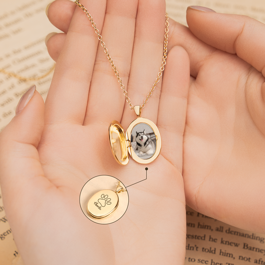 8382JUS2 pet photo locket necklace personalized gifts for pet lovers 8382jsh5d