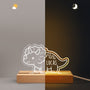 8387LUK2 personalised dinosaur led night light for kids 8387lspwk