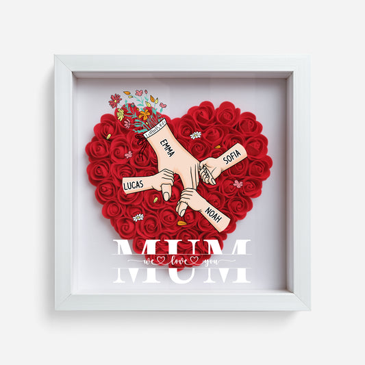 8391OUK1 personalised mum we love you flower shadow box for mumgrandma 8391o6p5a