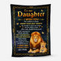 8397BUK1 personalised to my daughter lion fleece blanket for daughterson 8397b8fwk