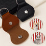 8398AUK2 personalised leather photo pocket hug for dog lovers 8398ajap5c