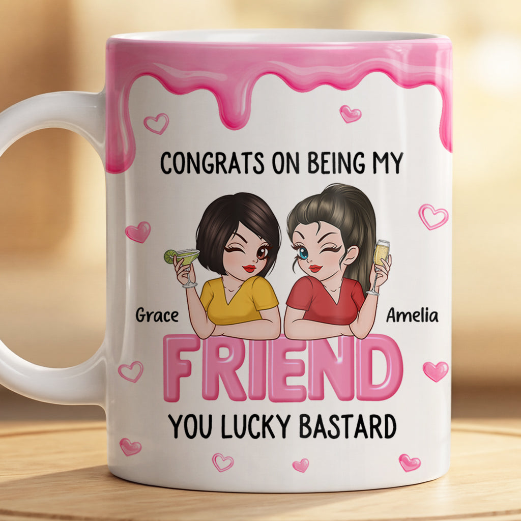 8402MUK2 3d printing effect personalised congrats on being my sister mug for sisterfriend 8402m8dne