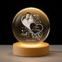 8405LUK1 personalised crystal ball lamp with picture for mumdad 8405laqla