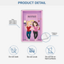8418RUK3 3d printing effect personalised besties rectangle acrylic plaque for friends 8418rcecf