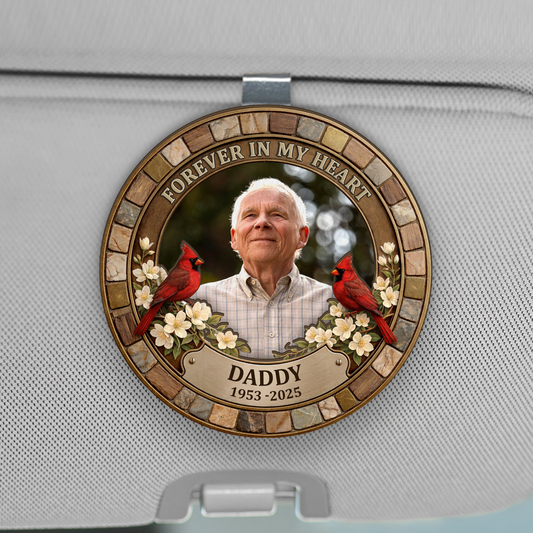 8431GUK1 personalised memorial photo car visor clip_ for loss of dadmum 8431gtfwb
