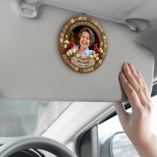 8431GUK2 personalised memorial photo car visor clip_ for loss of dadmum 8431gtfwb