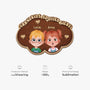 8432AUS4 custom shaped doormat grandkids spoiled here gift for grandparents 8432adtkta