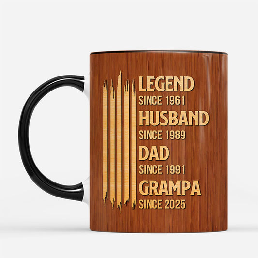 8455MUK1 3d printing effect personalised legend husband dad grandpa mug 8455mtvhb_1