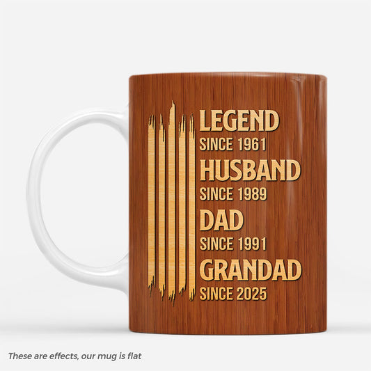 8455MUK1 3d printing effect personalised legend husband dad grandpa mug 8455mtvhb_2