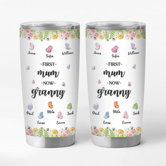 8457TUK1 3d printing effect personalised first mum now grandma butterfly 20oz tumbler 8457t8pca