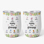 8457TUK1 3d printing effect personalised first mum now grandma butterfly wine tumbler 8457t8pca