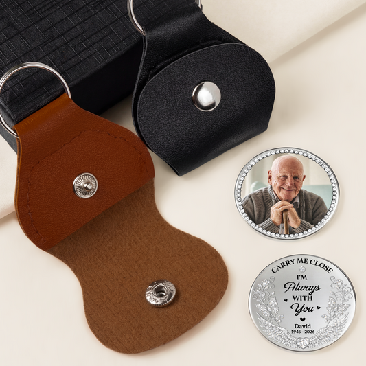 8462AUK2 3d printing effect personalised i will carry you with me photo pocket hug for mumdad 8462aj8faa