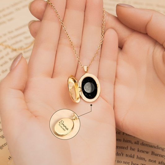 8471JFR2 cadeau original femme avec phase de la lune collier personnalise photo 8471j8f5a