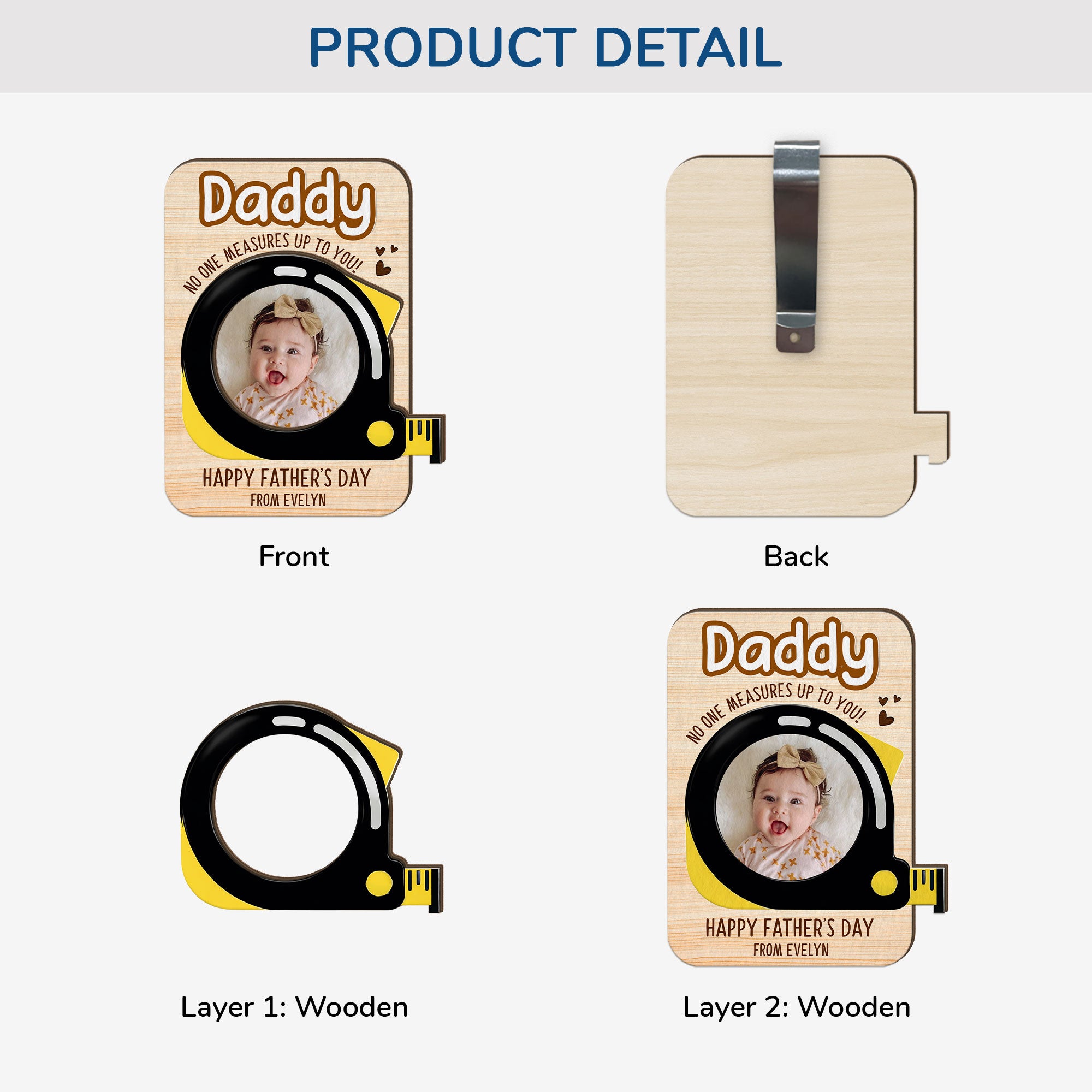 8473GUK1 personalised no one measures up to you dad_grandad photo car visor clip_ 8473g6vlb_4