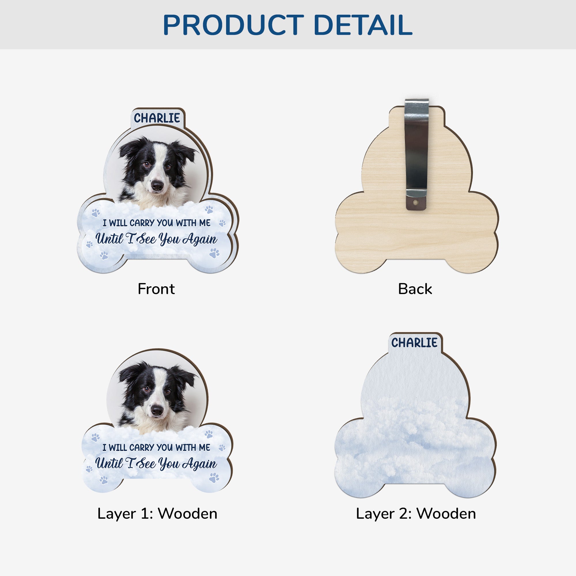 8474GUS3 memorial car visor clip_ personalized memorial gifts with photo 8474g6qza