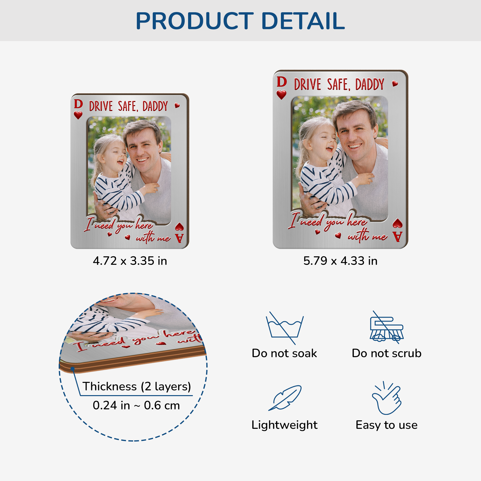 8475GUK4 personalised drive safe photo car visor clip_ for dadmumgrandmagrandad 8475g6czb