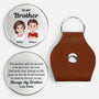 8493AUK1 personalised to my brother leather pocket hug with photo for siblings 8493ajsvre