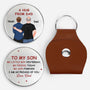 8497AUK1 personalised a hug from dad leather pocket hug for sondaughter 8497ajsvbb_2