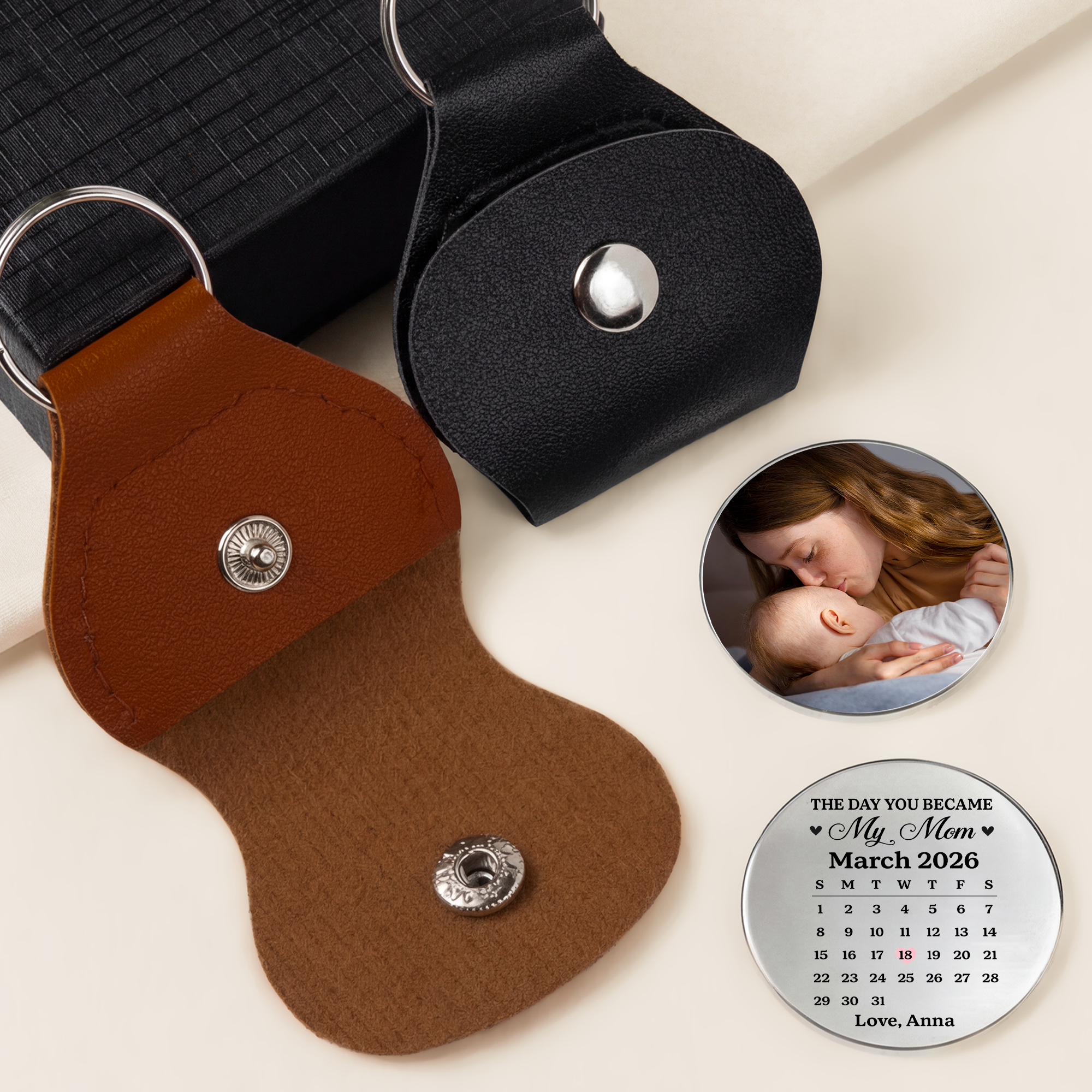 8521AUK2 personalised the day you became my dad_mom photo pocket hug 8521ajcftb