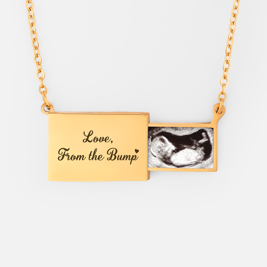 8527JUS1 custom ultrasound picture necklace baby gifts for parents to be 8527jch5a