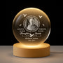 8529LUS1 custom photo crystal ball lamp memorial gifts for loss of fathermother 8529lcqlb