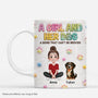 8532MUK1 3d printing effect personalised dog and owner coffee mug for dog lovers 8532mtptc