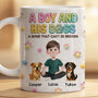 8532MUK2 3d printing effect personalised dog and owner coffee mug for dog lovers 8532mtptc