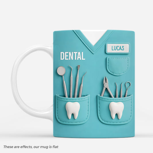 8541MUK1 3d printing effect personalised dentist coffee mug_ for himher 8541msp5b