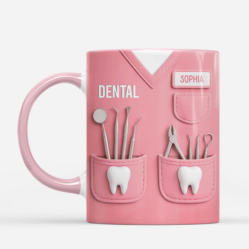 8541MUK2 3d printing effect personalised dentist coffee mug_ for himher 8541msp5b