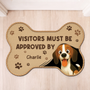 8546AUK1 personalised custom shaped doormat for dog lovers 8546ad8ezc