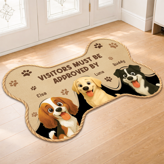 8546AUK2 personalised custom shaped doormat for dog lovers 8546ad8ezc