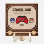 8548QUK1 personalised gamer dad wooden plaque for dadgrandad on fathers day 8548qndbb